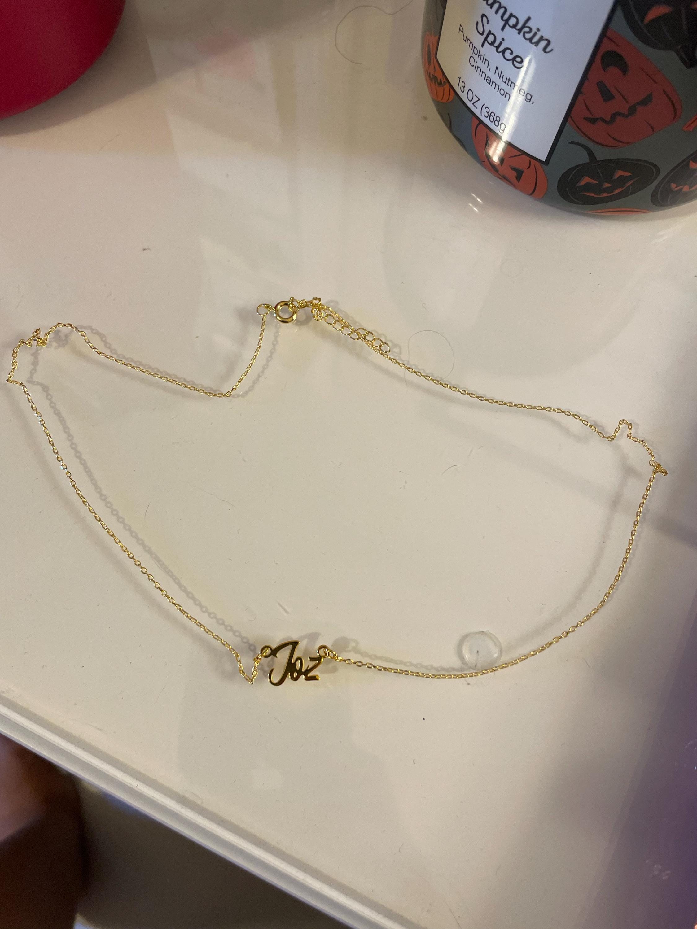 Benutzerdefinierte Namenskette, 18 Karat vergoldete Namenskette, personalisierte Namenskette, Geburtstagsgeschenk für sie, Muttertagsgeschenk, Geschenk für Mama