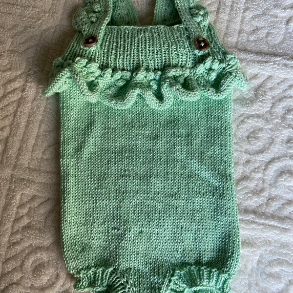 Baby Romper Knitting Pattern, Knitted Body, Knit Bodysuit, Baby Girls ...
