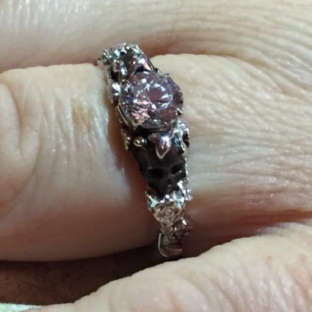 St. Ivy Skull Engagement Ring Etsy
