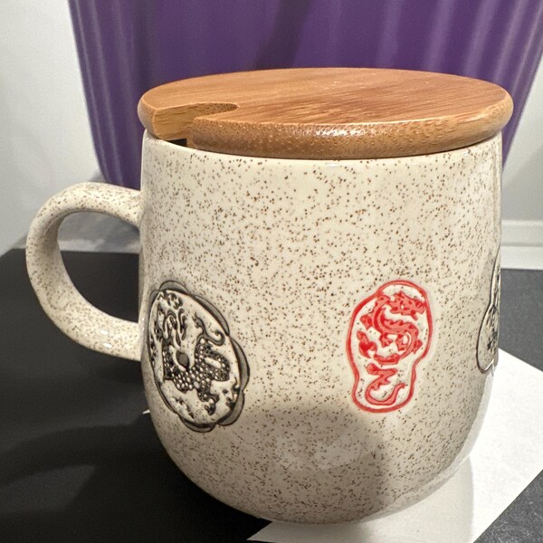 Urban Tokyo - Japanese Crane Design 15oz Tea Mugs with Lid and Infuser