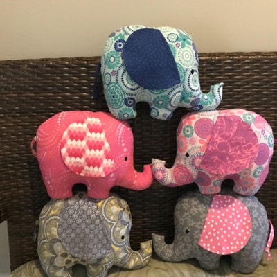 Stuffed Animal Pattern PDF Sewing Pattern Tilly and Tommy Elephant ...