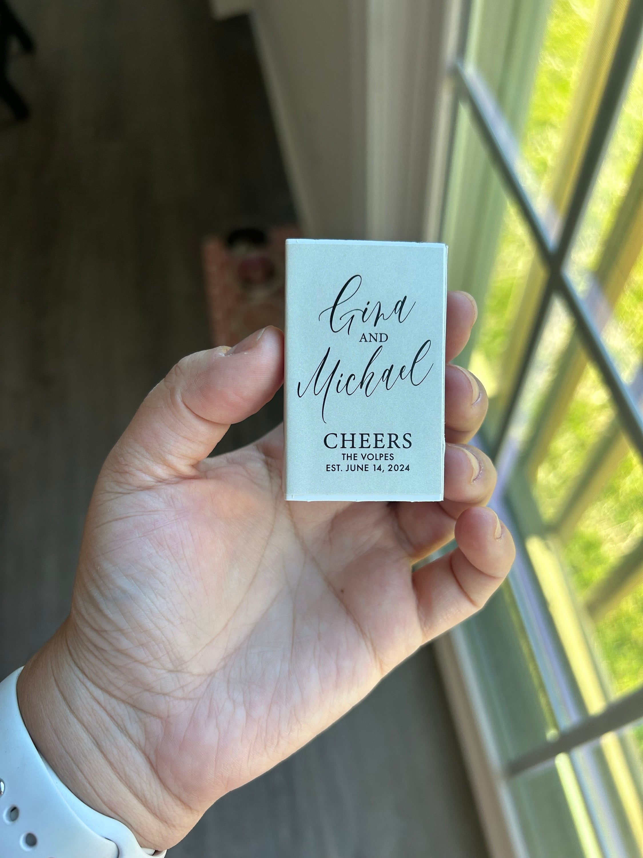 (Set of 50)Personalized Matches, Wedding Favors, Champagne Tower, Reception Favors, Bridal Shower, Engagement, Custom Party Favors