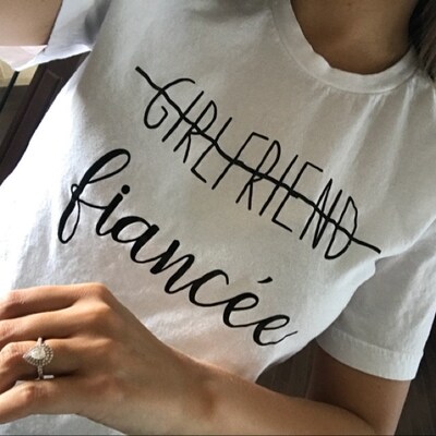 Girlfriend Fiancee Shirt Fiancee Tshirt Fiance Shirt Bride to Be ...
