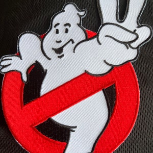 GBPA-S04 Ghostbusters/Zeddemore No Ghosts Logo Screen Accurate 4" Patch Setof2 