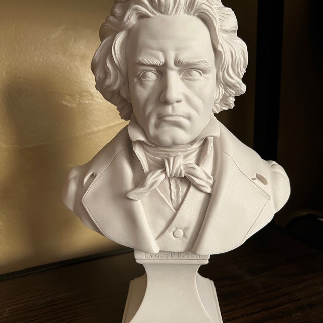 ベートーベン胸像彫刻 - 音楽家像 - アンティーク像 - 大理石の完璧な
