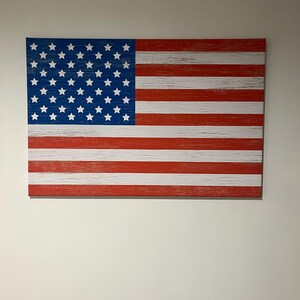 アメリカ国旗デザイン 壁掛け鏡 約85cm×60cm アメリカ国旗プリント（額入り）、ヴィンテージアメリカ国旗サイン