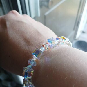 スワロフスキークリスタルブレスレット オーロラボレアリス 大きな