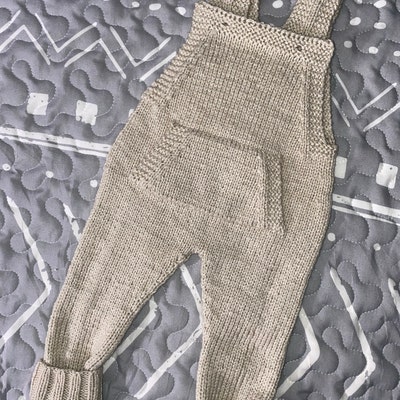 Baby Overalls Knitting Pattern Dungarees PDF Digital Download - Etsy