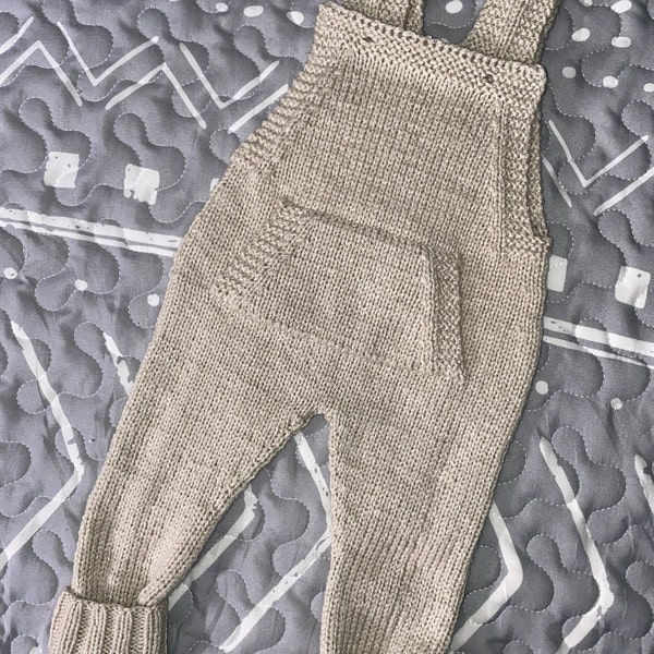 Baby Overalls Knitting Pattern Dungarees - PDF - Digital Download - Etsy