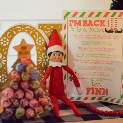 Printable Elf Arrival and Goodbye Letter christmas and Holiday Santa ...