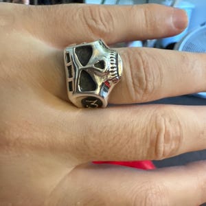 ジョニー・デップのレプリカ装飾スカル海賊リングスターリング