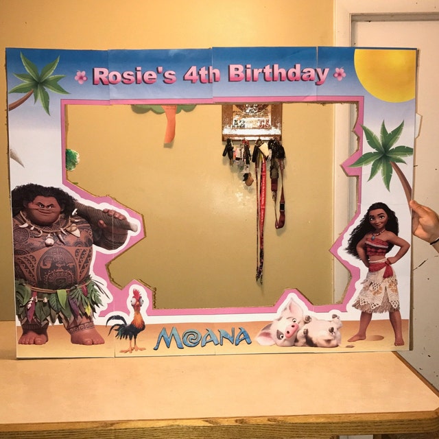 MOANA Photo BOOTH Frame Moana movie Photo Booth Prop Etsy