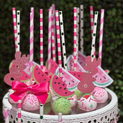 Watermelon Cupcake Toppers, Printable Cupcake Toppers, Melon Birthday, Birthday Cupcake Toppers ...