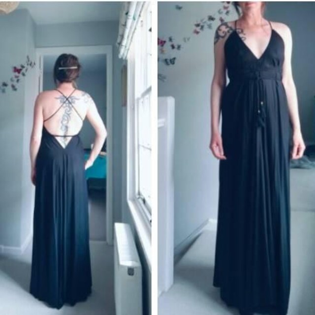 Women's Plus Size Boho Halter Dress - Western Striped Mini Dress With Tassel Hem