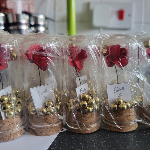 Beauty and the Beast Mini Glass Wedding Favors for Guests, Wedding ...