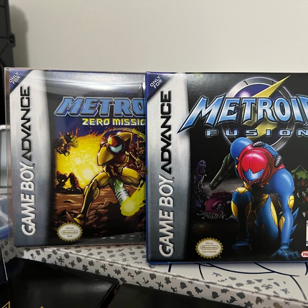 Metroid Fusion | NTSC | Gameboy Advance | GBA | En | Reproduction Box ...