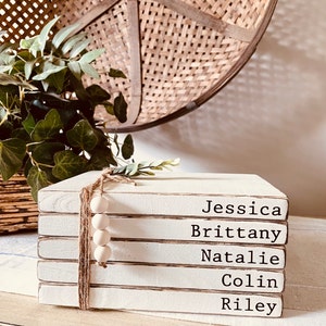 Personalized Book Stacks - Etsy