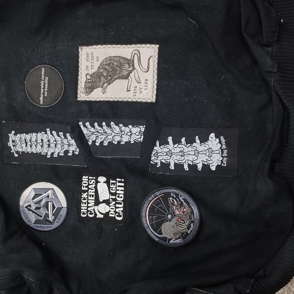 Handmade Rat Patch - Rat Patch - Rat Accessories - Animal Patches ...