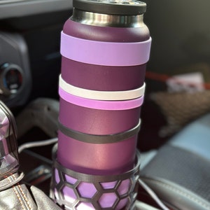 High Temperature Cup Holder Adapter-black for Use With 36 Oz. YETI or  32/40oz Hydroflask With Boot 3D Printed 