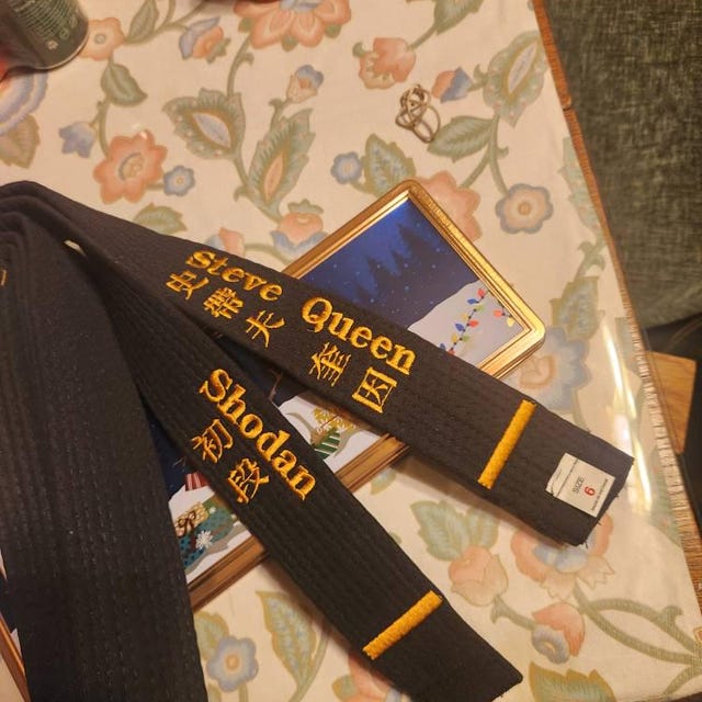 Ceinture Noire Karaté Kyokushin 10 Brodée - 3ème Dan - Fabriquée Au Japon - Fighting Sports