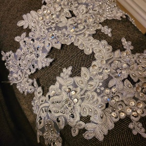 Ivory 3d Embroidered Lace Sarah Cf