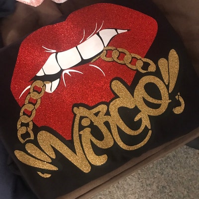 Virgo Svg, Gold Chain Svg, Biting Lips Svg, Zodiac Sign Svg, Horoscope, Afro Woman Svg, Black ...