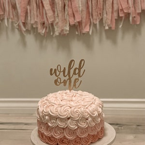 Wild One Cake Topper Glitter 1st Birthday. Smash Cake Topper. Birthday ...