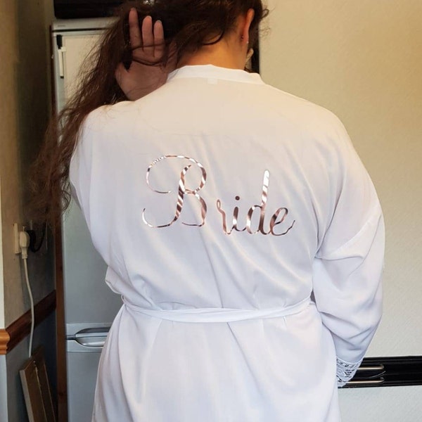 Cotton Wedding Robe~bride Robe~bridesmaid Dressing Gown~flower Girl ...