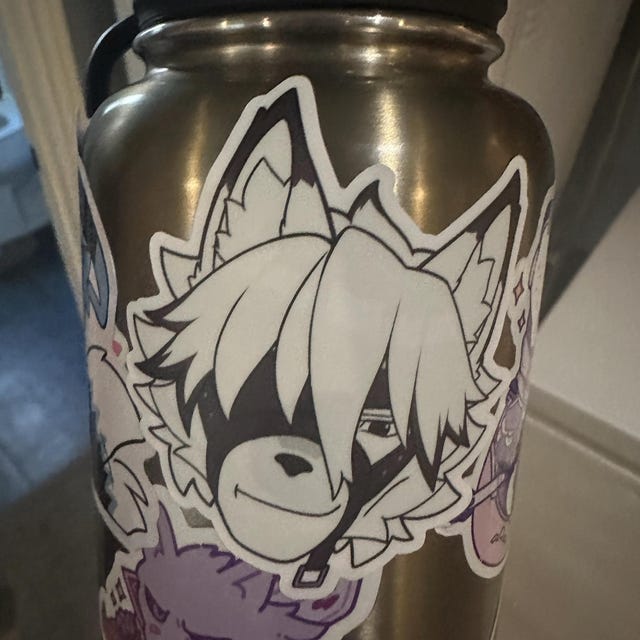 Roblox Face Von Lycaon - Vinyl Sticker - Etsy