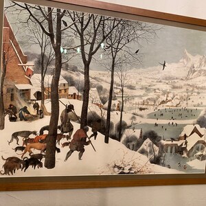 ピーテル・ブリューゲル（父）による「雪の中の狩人」の絵画、北方