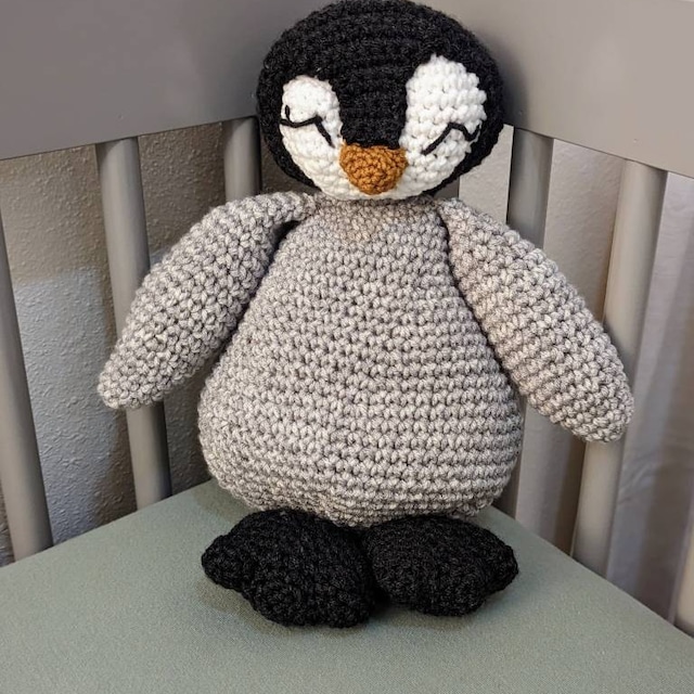 A customer's finished Penguin Buddy Crochet Pattern