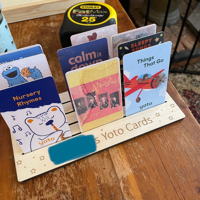 Yoto Card Holder | Personalised Yoto Card Storage | Pokmon Card Rack |  Laser Engraved - Etsy