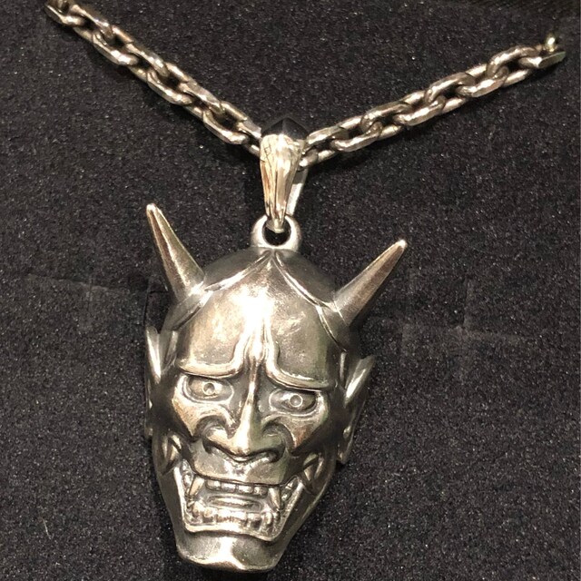 彫よし3×CREEPコラボペンダント「般若」ペンダントネックレス