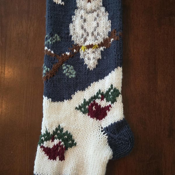 Knit Christmas Stocking Patterns, Vintage Christmas Stocking Pattern ...