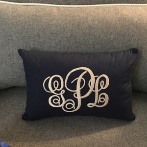 30% OFF Monogram Pillow Personalized Initial Letter Cushion - Etsy