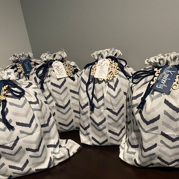 Christmas fabric gift wrap