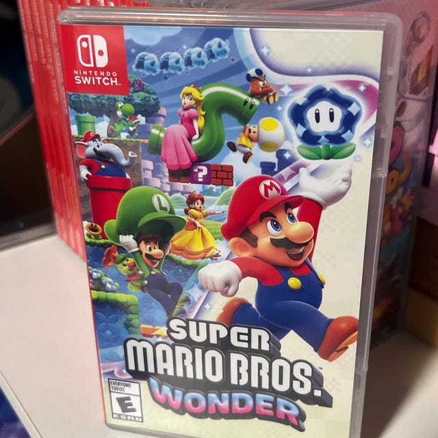 Super Mario Bros. Wonder Cover Art: Replacement Insert / Case for