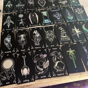 Black Salt Tarot Deck - Etsy