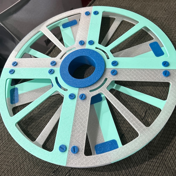 Temperature Blanket Color Chart Card 3D Printed Room for 10 Colors