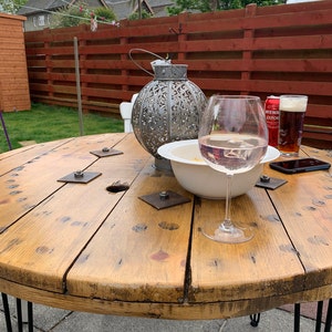 Reclaimed Cable Drum Coffee Table 80cm - Etsy UK