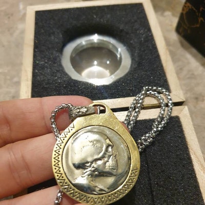 Handmade Hobo Nickel Coin Art - Holy Grail With Removable Sword - Roman Booteen Style - View #3