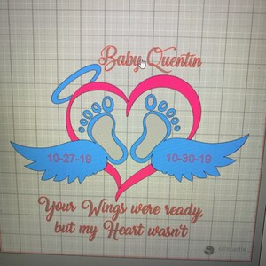 Download Baby angel wings svg files for Cricut Silhouette feet | Etsy