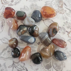 Tumbled Stones Mix Agates Assorted Lot Bulk Polished Gemstones ...