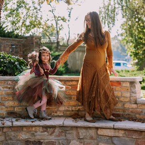 Long Sleeve Dress, Fall Winter Long Dress, Witch Dress