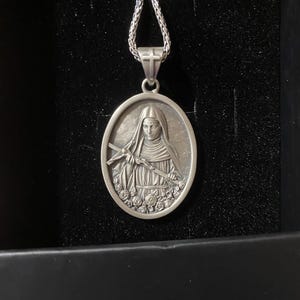 Gioielli sacri: Medaglia Santa Rita da Cascia - ARGENTO 925