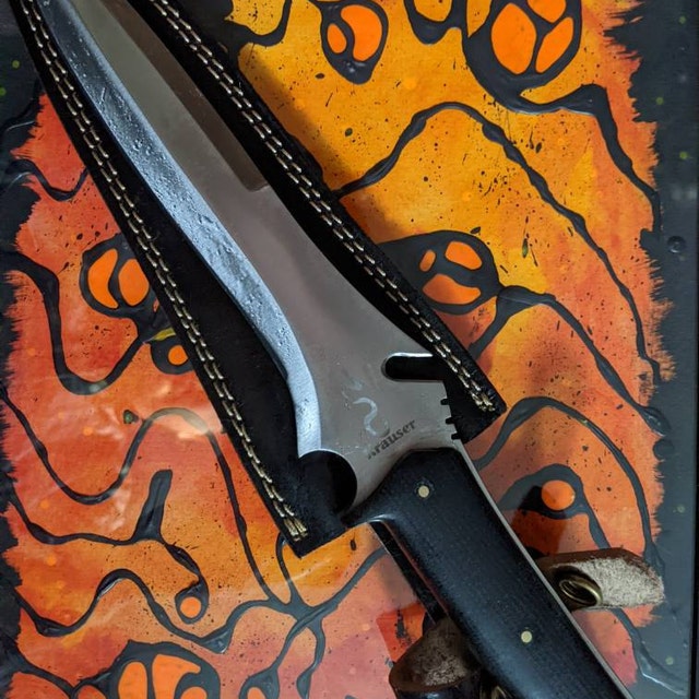  SUFI Custom Handmade 5160 Spring Steel RE4 Krauser Knife,  Hunting knife, Gaming Knife : Sports & Outdoors