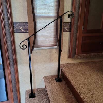 2 Foot Handrail for Stairs for Surface Mount Metal Railing - Etsy