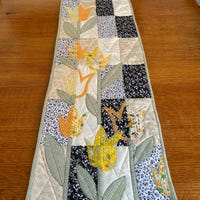 Spring Tulips, Quilt Pattern With Applique /PDF, Scrap-friendly Pattern ...