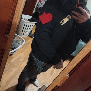 Heart On My Sleeve Hoodie Valentines Day Gift