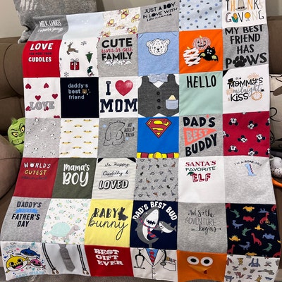 Baby Clothes Blanket, Baby Blanket, Memory Blanket, Baby Quilt, Custom ...